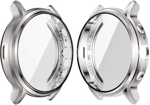 حافظة متوافقة مع ساعة Fossil Gen 5 Carlyle/Carlyle HR، حافظة ناعمة مطلية بمادة TPU، غطاء مقاوم للصدمات، غطاء ممتص للصدمات من جميع النواحي لساعة Gen 5 Carlyle (أسود) in Kuwait