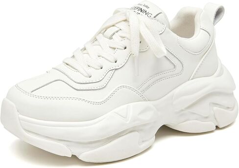 BEAU TODAY Chunky Sneakers for Women, Fashion Platform Sneakers for Women, Cute Retro Dad Shoes for Walking Tennis in Saudi Arabia