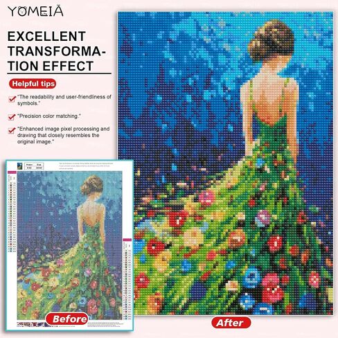 YOMEIA 5D Diamond Painting Kits for Adults Full Drill Sunflower Diamond Art Paint with Round Diamonds DIY Gem Painting Kit for Home Wall Decor(11.8x15.7in) in Saudi Arabia