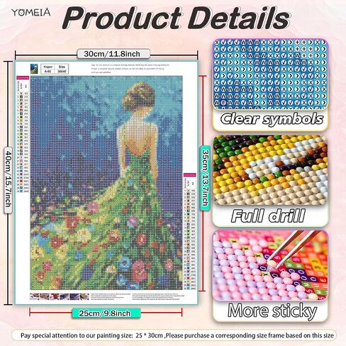 YOMEIA 5D Diamond Painting Kits for Adults Full Drill Sunflower Diamond Art Paint with Round Diamonds DIY Gem Painting Kit for Home Wall Decor(11.8x15.7in) in Saudi Arabia