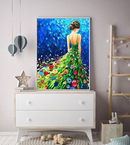 YOMEIA 5D Diamond Painting Kits for Adults Full Drill Sunflower Diamond Art Paint with Round Diamonds DIY Gem Painting Kit for Home Wall Decor(11.8x15.7in) in Saudi Arabia