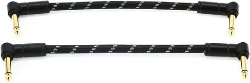 Fender Deluxe Series Instrument Cable, Angle/Angle, Black Tweed, 3ft in Saudi Arabia