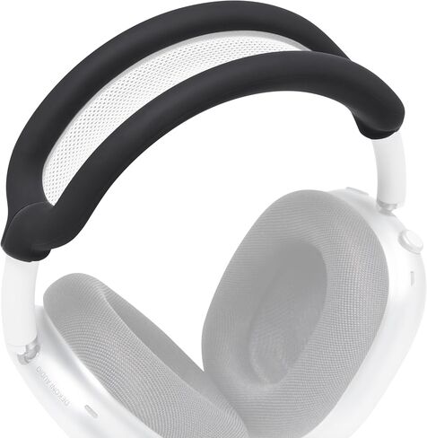 WC BandZ Max - غطاء عصابة رأس من السيليكون لسماعات Airpods Max، مصنوع بواسطة Wicked Cushions | راحة وحماية معززة | متوفر بتصميمات شريرة | أسود in Saudi Arabia
