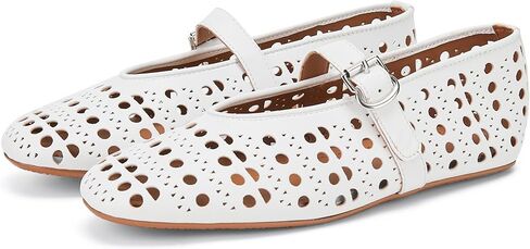 Hollow Ballet Flats Shoes for Women Breathable Hole Sandals Ballerina Shoes Comfortable Round Toe Casual Dress Mary Jane Flats in Saudi Arabia