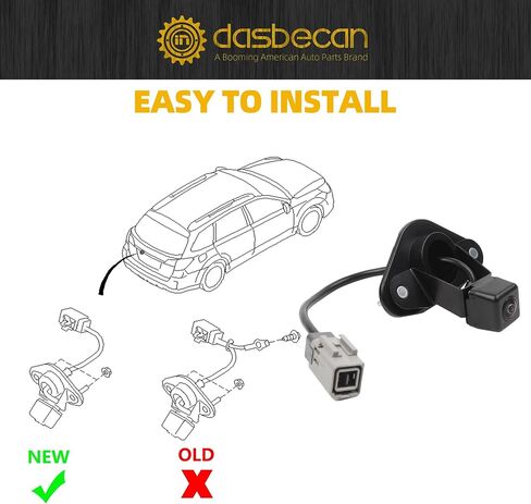 Dasbecan 86267AJ10B Rear View Back Up Camera with Bracket Compatible with Subaru Legacy Outback 2010-2014 Replaces 86267-AJ10B 86267AJ10A 86267-AJ10A Reversing Parking Assist Camera in Saudi Arabia