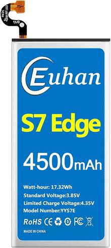 بطارية Galaxy S7 Edge، [محدثة] بطارية بديلة Euhan 4500mAh Li-Polymer EB-BG935ABE لهاتف Samsung Galaxy S7 Edge SM-G935 G935V، G935T،G935A،G935P مع مجموعة أدوات إصلاح [خدمة لمدة 24 شهرًا] in Saudi Arabia