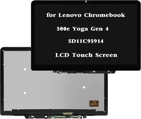 Replacement for Lenovo Chromebook 500e Yoga Gen 4 5D11C95914 N122JCA-ENK 82W4 82W5 30pins 1920x1200 LCD Touch Screen Display Digitizer Assembly Bezel in Kuwait