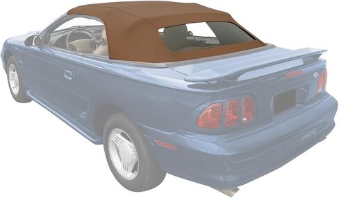 Sierra Auto Tops استبدال الجزء العلوي الناعم القابل للتحويل مع نافذة زجاجية ساخنة، يناسب موديلات Ford Mustang 1994-2004، فينيل قماش شراعي عالي الجودة، أسود in Kuwait