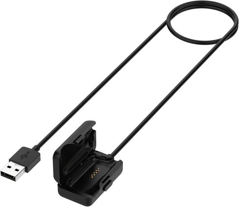 متوافق مع شاحن SHOKZ OpenSwim S700، حامل كابل شحن USB بديل لسماعات توصيل العظام SHOKZ OpenSwim S700، سلك شاحن محمول متين بطول 3.3 قدم (أسود وأسود) in Kuwait