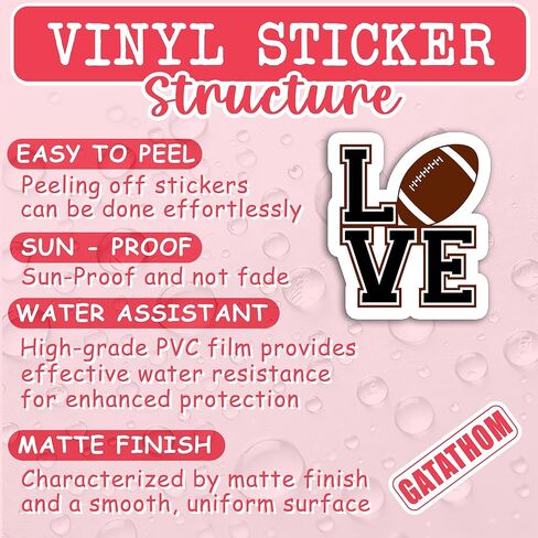 (3 قطع) ملصقات كرة القدم الرياضية لكرة القدم ملصقات للكتب وأجهزة الكمبيوتر المحمولة والأكواب وسجلات القصاصات والأكواب وزجاجات المياه والأوقد وحافظة الهاتف، ملصق فينيل مقاوم للماء لفريق لاعبي كرة القدم 3 × 2.7 بوصة in Kuwait