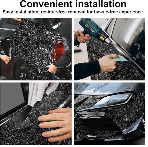 TECKWRAP 11.5"x60" Matte Dark Forged Carbon Vinyl Wrap Film, Easy Installation with Air Release Technology, Adding Style and Protection to Your Vehicle in Saudi Arabia