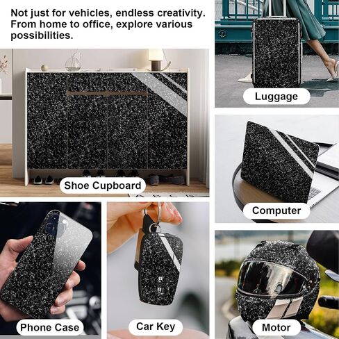 TECKWRAP 11.5"x60" Matte Dark Forged Carbon Vinyl Wrap Film, Easy Installation with Air Release Technology, Adding Style and Protection to Your Vehicle in Saudi Arabia