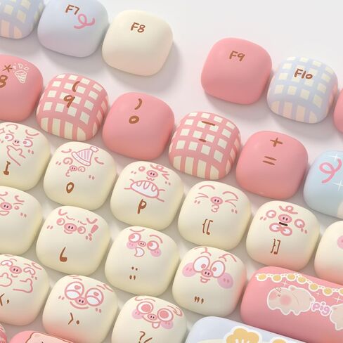 مجموعة Akko PBT Keycap، Piggy Party Keycaps MOG Profile 139-Key Keycaps للوحات المفاتيح الميكانيكية in Saudi Arabia