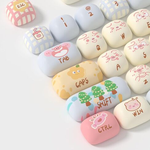 مجموعة Akko PBT Keycap، Piggy Party Keycaps MOG Profile 139-Key Keycaps للوحات المفاتيح الميكانيكية in Saudi Arabia