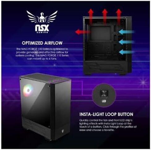 Inferno 4060 Series Gaming Desktop PC – AMD Ryzen 5 5600X 3.7 GHz, Geforce RTX 4060, 1TB NVME SSD, 16GB DDR4 RAM 3600 RGB, Wi-Fi, Bluetooth, Windows 11 Home in Saudi Arabia