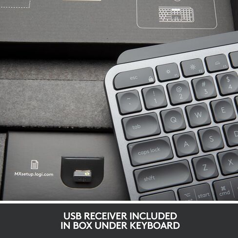 لوجيتك MX Keys Mini Combo للأعمال، مدمج، لوحة مفاتيح وماوس لاسلكي، تقنية Logi Bolt، بلوتوث، Windows/Mac/Chrome/Linux المعتمد - جرافيت (متجدد) in Saudi Arabia
