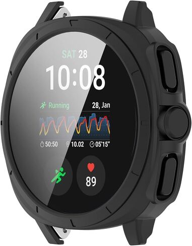 Screen Protector Compatible with Samsung Galaxy Watch 7 40mm 44mm Case Scratched Screen Protectors Intended for Samsung Galaxy Watch 7 (Black, 44mm) in Saudi Arabia
