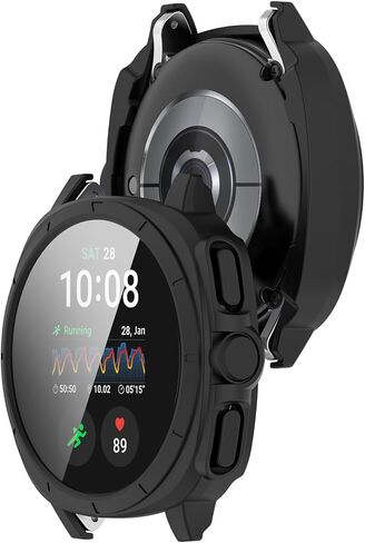 Screen Protector Compatible with Samsung Galaxy Watch 7 40mm 44mm Case Scratched Screen Protectors Intended for Samsung Galaxy Watch 7 (Black, 44mm) in Saudi Arabia