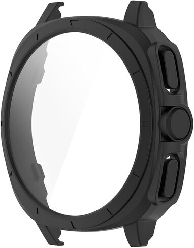 Screen Protector Compatible with Samsung Galaxy Watch 7 40mm 44mm Case Scratched Screen Protectors Intended for Samsung Galaxy Watch 7 (Black, 44mm) in Saudi Arabia