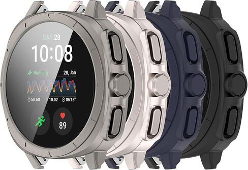 Screen Protector Compatible with Samsung Galaxy Watch 7 40mm 44mm Case Scratched Screen Protectors Intended for Samsung Galaxy Watch 7 (Black, 44mm) in Saudi Arabia