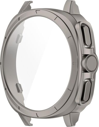 Screen Protector Compatible with Samsung Galaxy Watch 7 40mm 44mm Case Scratched Screen Protectors Intended for Samsung Galaxy Watch 7 (Black, 44mm) in Saudi Arabia
