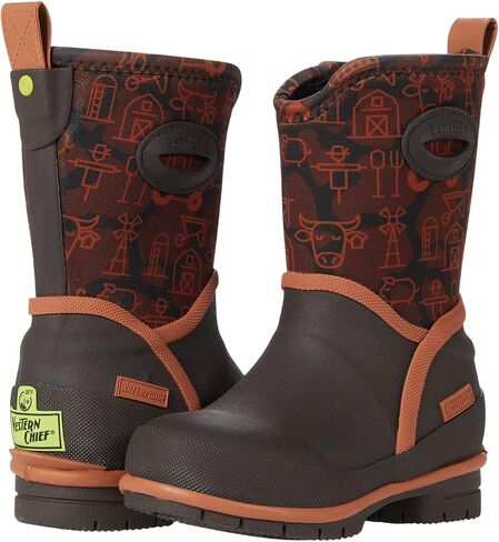 Western Chief Kids Farm Camo Neoprene Mid Boot (Toddler/Little Kid/Big Kid) in Saudi Arabia