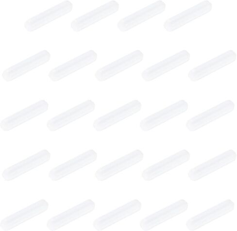 MECCANIXITY محرك مغناطيسي خلاط قضيب تحريك 35 مم (1.38 بوصة) × 8 مم شكل اسطوانة PTFE طلاء مغناطيس أبيض للمختبر 16 قطعة in Saudi Arabia