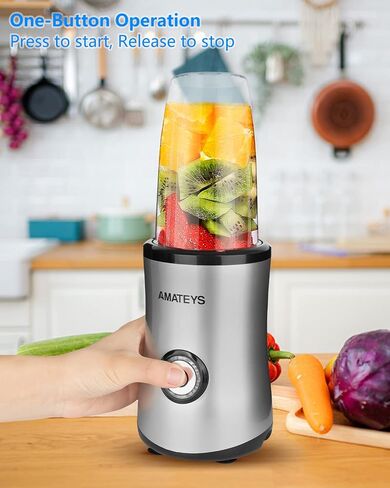 Amateys Handheld Immersion Blender,700W Infinitely Variable Speeds Kitchen Hand Mixer,Multi-function Stainless Steel Stick Electric Smoothie Blender with Detachable Whisk, Milk Frother,for Soup Puree in Kuwait