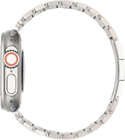 Titanium Band Compatible with Apple Watch Ultra/Ultra 2 49mm 46mm 45mm 44mm 42mm, Lightweight Metal Watch Band for iWatch SE Series 10 9 8 7 6 5 4 3 2 1 Replacement Wristbband for Men in Saudi Arabia