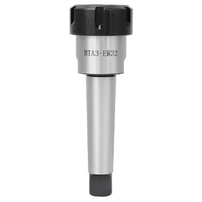 Morse Taper Collet Chuck Holder, MTA3 Morse Taper Collet Chuck Holder Carbon Steel CNC Milling Lathe Parts M12(MTA3-ER32)