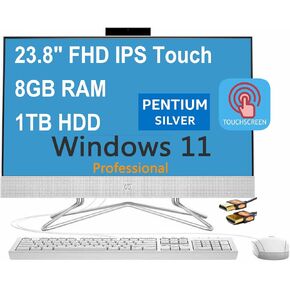 HP 2024 Newest All-in-One Desktop, 27" FHD Display, U7-155U(12-core), Intel Graphics, 64GB DDR5, 2TB SSD, WiFi 6, Windows 11 Pro, with Laptop Stand&Microsoft Office Lifetime License