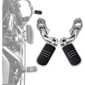 KEMIMOTO Motorcycle Highway Pegs, Foot Pegs for Sportster Softail Electra Glide Road King Street Glide with 1.25" Engine Guard 1 1/4 Highway Bar