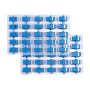 200 Pack LC to LC Duplex Fiber Optic Coupler - LC Duplex Singlemode Fiber Optic Cable Connector Adapter