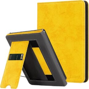 CoBak Case with Stand for Kindle Paperwhite - Durable PU Leather Cover with Auto Sleep Wake, Card Slot, Hand Strap Feature - Fits Kindle Paperwhite 11th Generation 6.8" Signature Edition 2021 Released