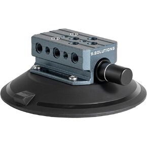 9.Solutions 6" Suction Cup, Unique Cheese Block, Screw on Any Side, 9.VB5105M, Duty Power-Grip Industrial Suction Plate for car Mount, 6 Inches
