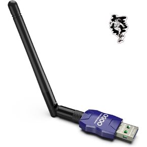 Class 1 Long Range Bluetooth Adapter for PC, QGOO USB Bluetooth Adapter for PC 5.3+EDR, Bluetooth Dongle Bluetooth Receiver Support Windows10/8.1/8/7（blue-097）