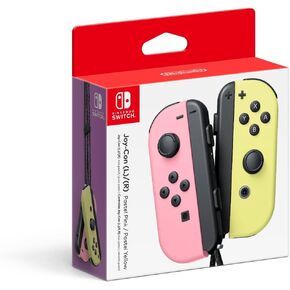 Joy-Con (L)/(R) - وردي فاتح/أصفر فاتح (متجدد) in Kuwait