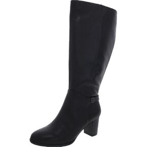 Giani Bernini Womens Adonnys Leather Knee-High Boots Black 8.5 Medium (B,M)