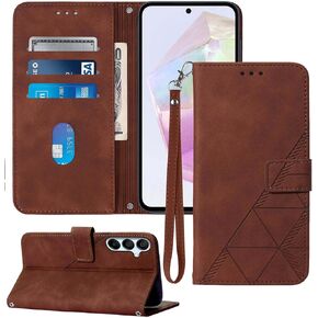 A35 Case Wallet,for Samsung A35 5G Case,Card Holder Slots Wrist Strap TPU Interior Protective A35 5G Phone Case,Stand PU Leather Folio Flip Cases Cover for Samsung Galaxy A35 (2024) (Blue)