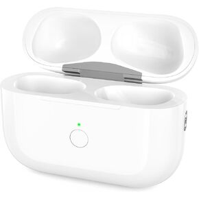علبة شحن لاسلكية بديلة متوافقة مع AirPods Pro الجيل الأول والثاني، علبة شحن AirPods Pro الجيل الأول والثاني مع زر اقتران ومزامنة بلوتوث، بدون سماعات أذن، أبيض in Kuwait