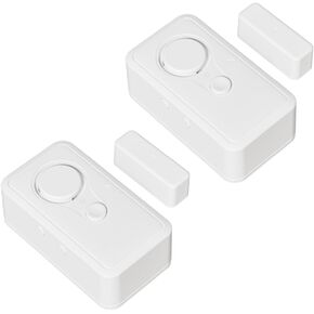 Wireless Personal Security Alarm Window and Door Sensor, 2 Pack, DIY Protection, Burgalar Alerts