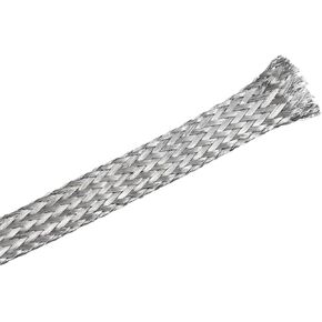 uxcell 9.8Ft - 5/16 Inch Tin Plated Copper Sleeving Expandable Hose Cover