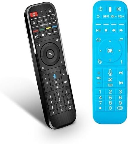 مجموعة التحكم عن بعد الصوتية Super TV Box لجهاز S5 Max، جهاز التحكم عن بعد + حافظة الغطاء (S4 Pro وS3 Pro ينطبق باستثناء وظيفة الصوت) in Saudi Arabia