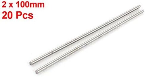 uxcell 2mm Dia 100mm Length High Speed Steel Round Drill Lathe Rod Bar 20 Pcs in Saudi Arabia
