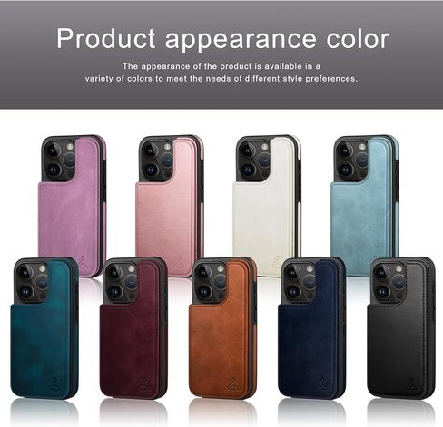 حافظة مصممة لهاتف iPhone 12 Pro Max، حافظة حامل بطاقات مع [حامي شاشة] [غطاء فوليو بمشبك مغناطيسي] [جلد RFID] حافظات رجالية مقاومة للصدمات مقاس 6.7 بوصات لهاتف Apple 12 Pro Max بني فاتح in Saudi Arabia