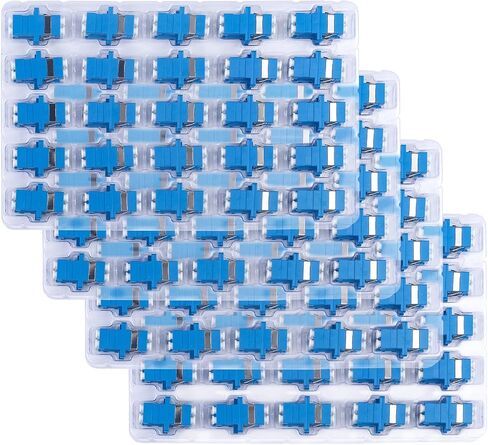 200 Pack LC to LC Duplex Fiber Optic Coupler - LC Duplex Singlemode Fiber Optic Cable Connector Adapter in Saudi Arabia