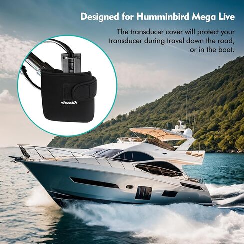 غطاء محول الطاقة غطاء حماية ناعم مصنوع من النيوبرين متوافق مع Humminbird Mega Live للقوارب in Kuwait