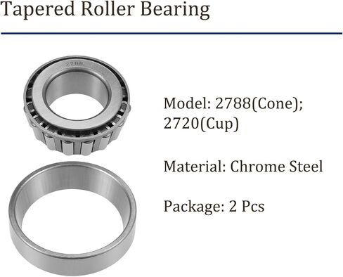 Kozelo 2pcs L68149/L68110 Tapered Roller Bearing - [1.3775 Inch x 2.328 Inch x 0.625 Inch] Chrome Steel Bearing Cone and Cup Set for Conveyor System Use in Kuwait