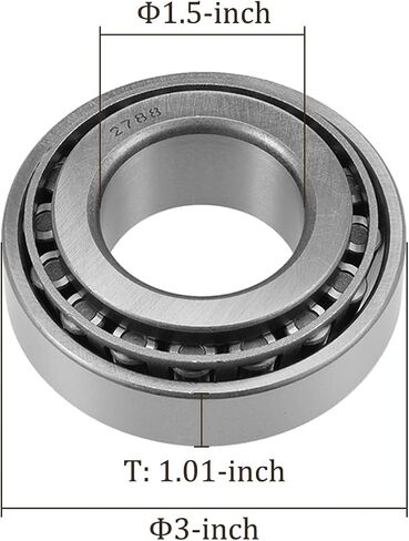 Kozelo 2pcs L68149/L68110 Tapered Roller Bearing - [1.3775 Inch x 2.328 Inch x 0.625 Inch] Chrome Steel Bearing Cone and Cup Set for Conveyor System Use in Kuwait