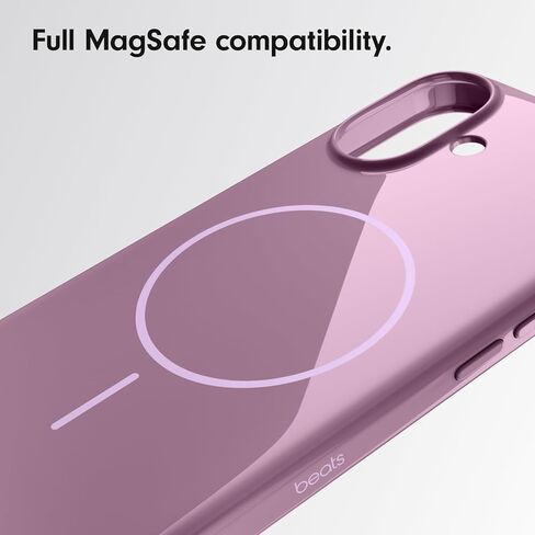 حافظة Beats iPhone 16 Pro Max مع MagSafe والتحكم في الكاميرا، غطاء واقٍ مقاوم للخدش، مقاس نحيف، بطانة من الألياف الدقيقة - حجر القمة in Kuwait